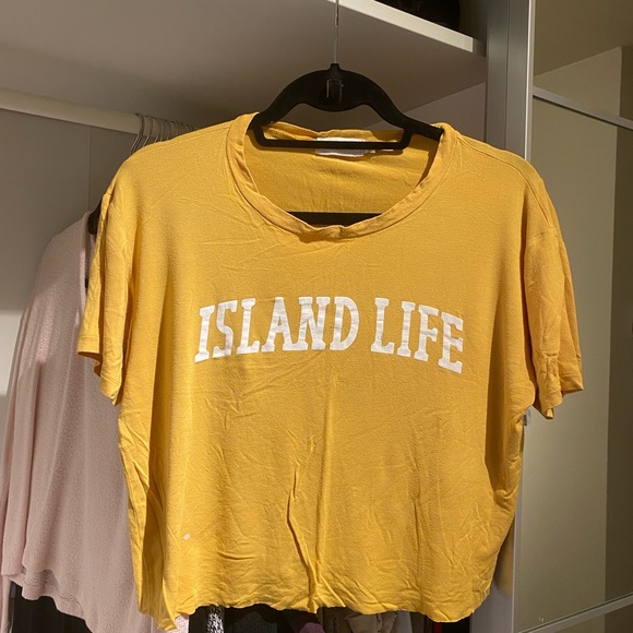 Les basic yellow crop top - Picture 2 of 2
